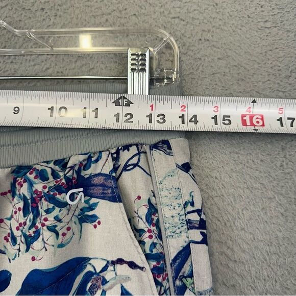 Gap Fit Jogger Pants Womens Extra Small Gray Blue Floral Stretch Athleisure Yoga - Picture 7 of 13